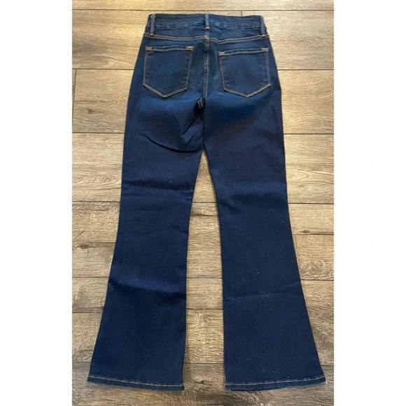 Frame Jeans Le Crop Mini Boot Dark Wash Size 24 - Picture 3 of 4